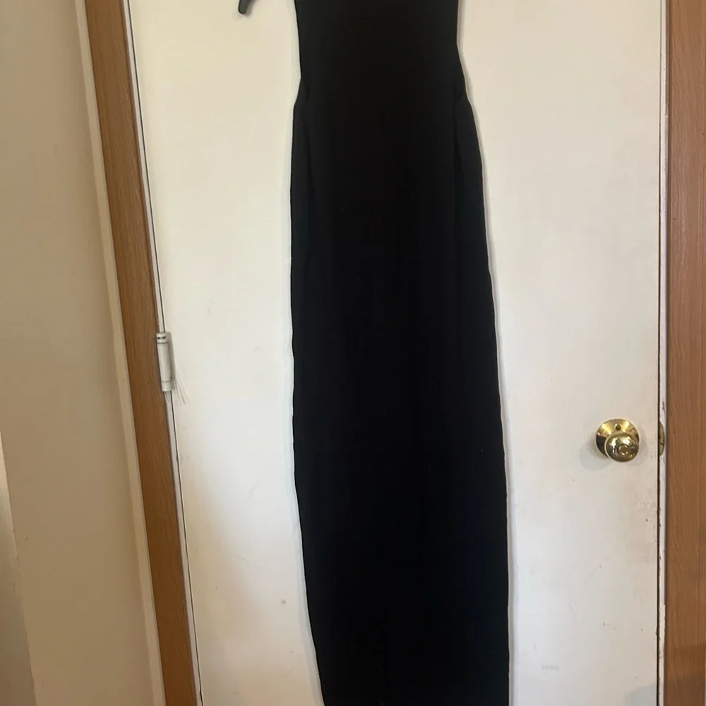 SHOW ME YOUR MUMU CHARLIE ZIP MAXI SWEATER DRESS - BLACK & GOLD